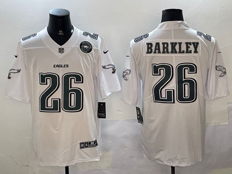 Men Philadelphia Eagles #26 Barkley White 2024 Nike Limited NFL Jersey style 01022->philadelphia eagles->NFL Jersey